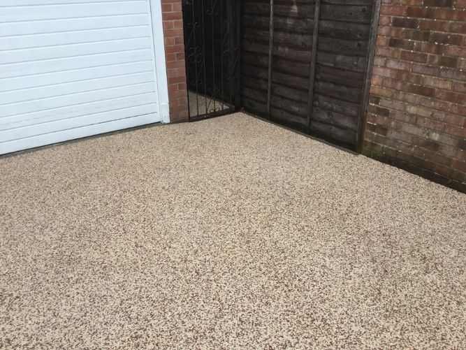 After image of Beige Resin driveway in York